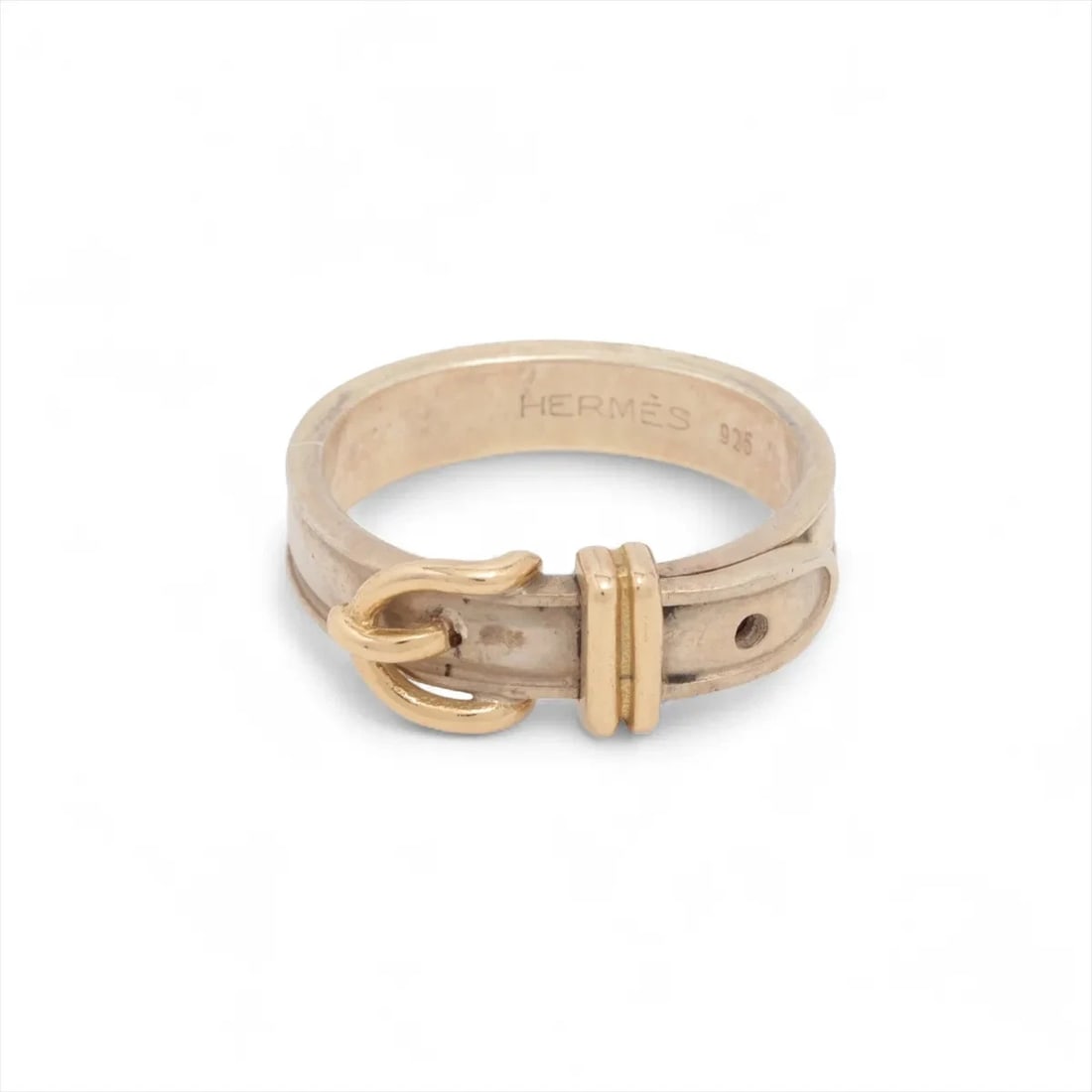 HERMES SAN TULLE RING 925?750 SILVER: Hermes San Tulle Ring 925?750 Silver Brand: Hermes Type/Style: Ring Material: 925?750 Color: Silver Size: 4.5 US Accessories: None Accessories Notice: When purchasing pre-owned goods, plea
