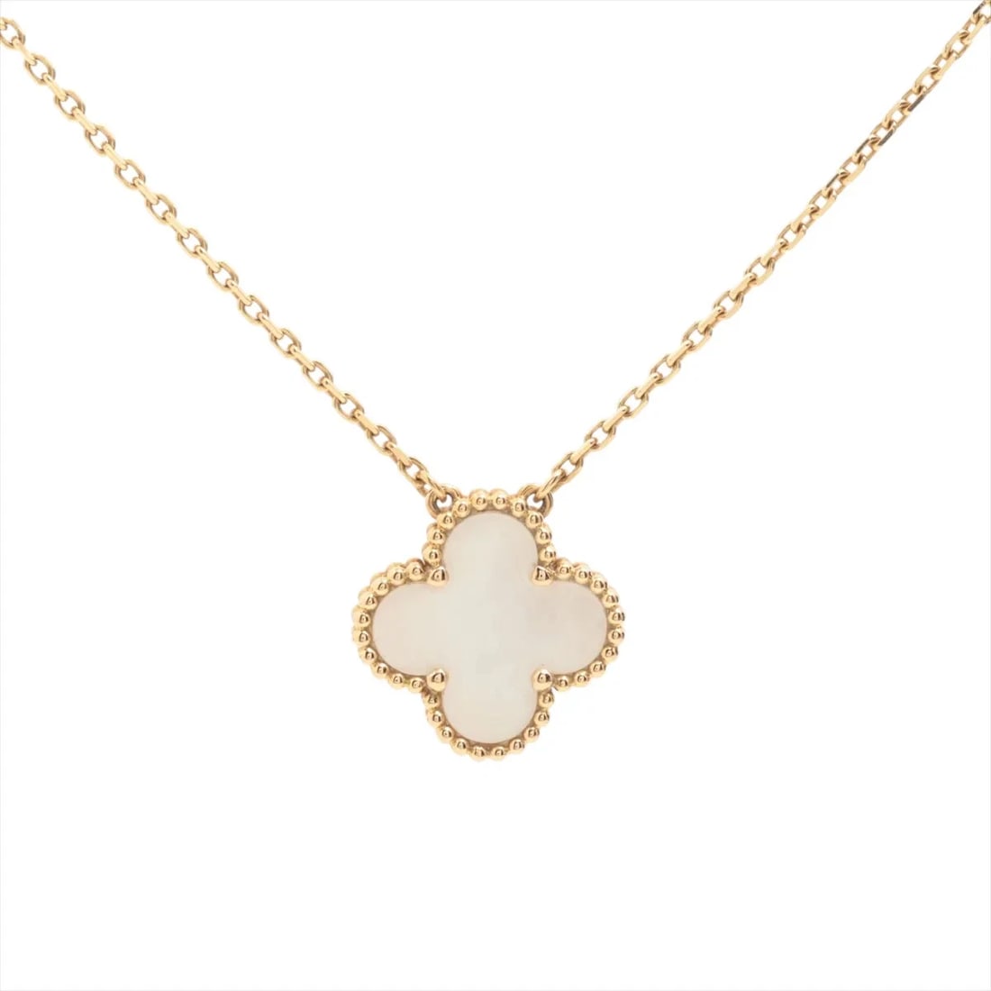 VAN CLEEF & ARPELS NECKLACE 750(YG): Van Cleef & Arpels Necklace 750(YG) Brand: Van Cleef & Arpels Type/Style: Necklace Material: 750(YG) Color: Yellow Gold Size: Chain length:42.3cm Accessories: None Accessories Notice: When purchasing
