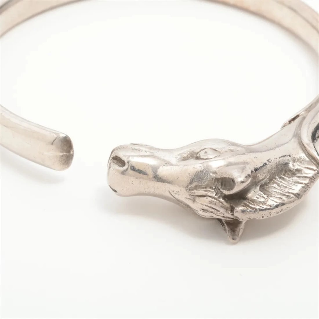 HERMES CHEVAL HOSE BANGLE 925 SILVER - 3