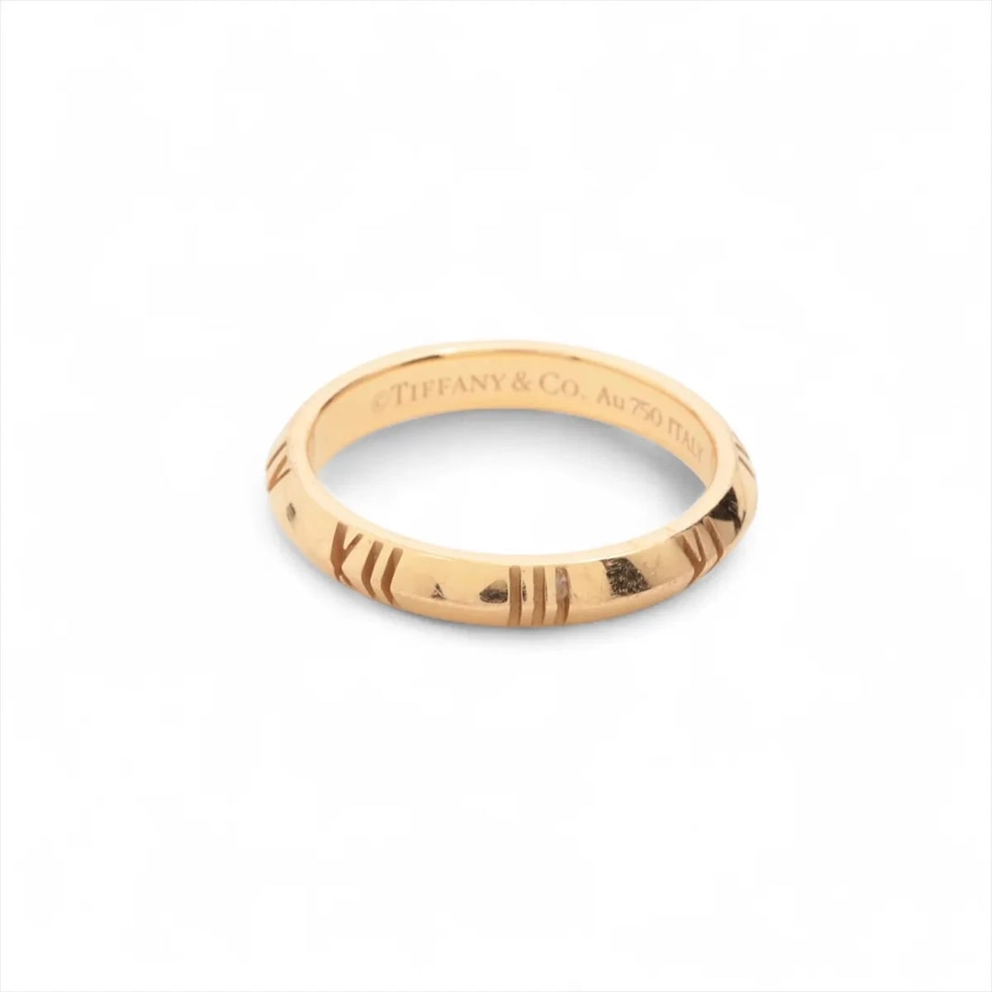 TIFFANY ATLAS X CLOSED NARROW RING 750(PG): Tiffany Atlas X Closed Narrow Ring 750(PG) Brand: Tiffany Type/Style: Ring Material: 750(PG) Color: Pink Gold Size: 5.75 - 6 US Accessories: None Accessories Notice: When purchasing pre-ow