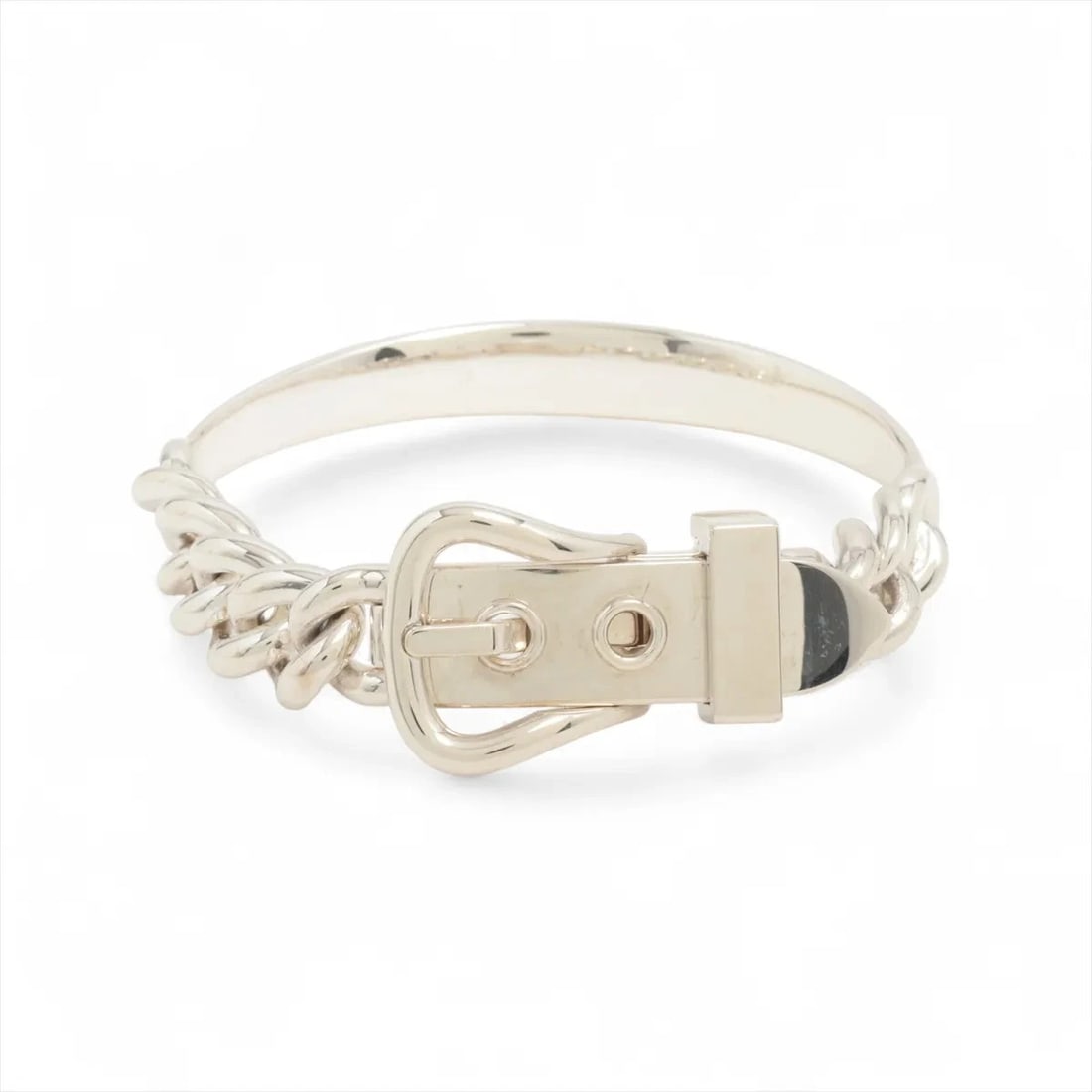 HERMES BOUCLES SERIE UNFLEXIBLES BRACELET 925 SILVER: Hermes Boucles Serie unflexibles Bracelet 925 Silver Brand: Hermes Type/Style: Bracelet Material: 925 Color: Silver Size: Bracelet length:16cm Accessories: None Accessories Notice: When purchasing