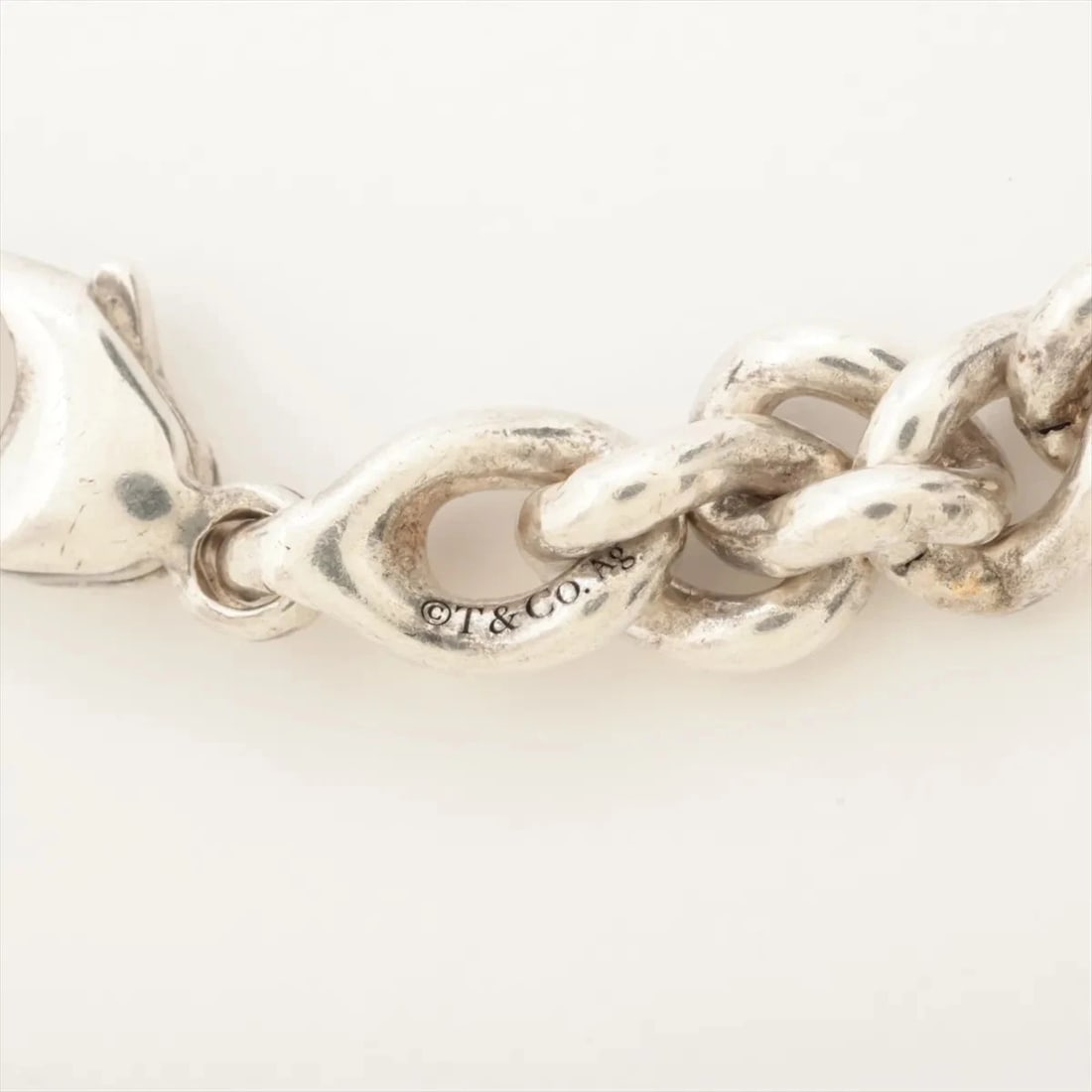 TIFFANY FORGE LINK BRACELET 925 SILVER - 5