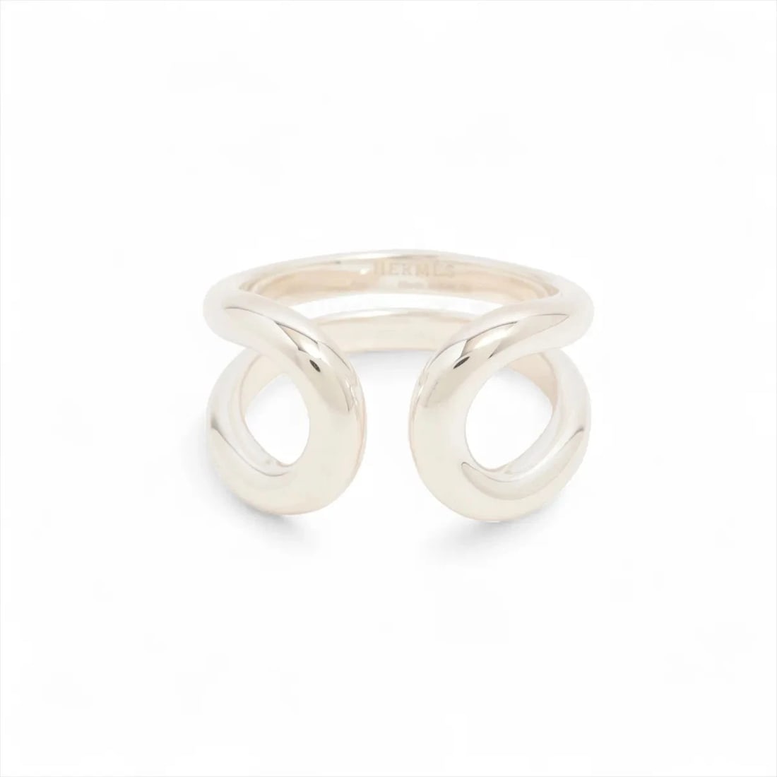 HERMES LIMA PM RING 925 SILVER: Hermes Lima PM Ring 925 Silver Brand: Hermes Type/Style: Ring Material: 925 Color: Silver Size: 7.5 US Accessories: None Accessories Notice: When purchasing pre-owned goods, please refer t