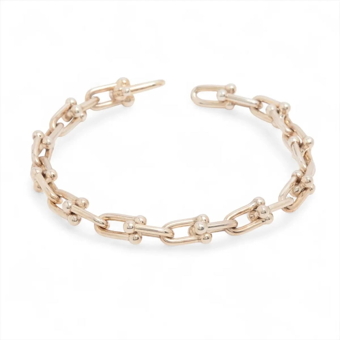 TIFFANY HARDWARE SMALL LINK BRACELET 925 SILVER: Tiffany Hardware small link Bracelet 925 Silver Brand: Tiffany Type/Style: Bracelet Material: 925 Color: Silver Size: Bracelet length:15cm Accessories: None Accessories Notice: When purcha