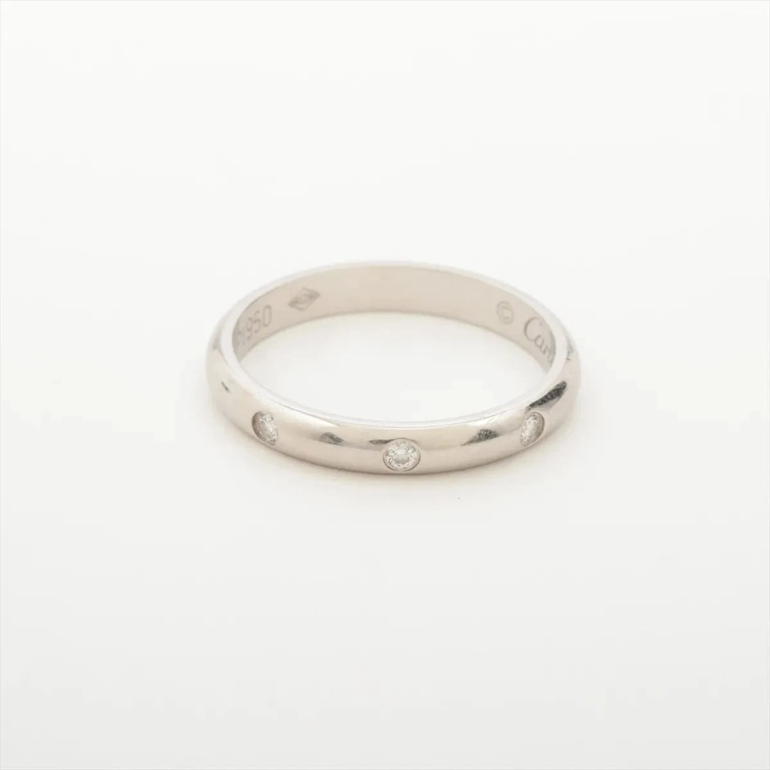 CARTIER WEDDING DIAMOND RING PT950: Cartier wedding diamond Ring Pt950 Brand: Cartier Type/Style: Ring Material: Pt950 Color: Silver Size: 4 US Accessories: None Accessories Notice: When purchasing pre-owned goods, please re