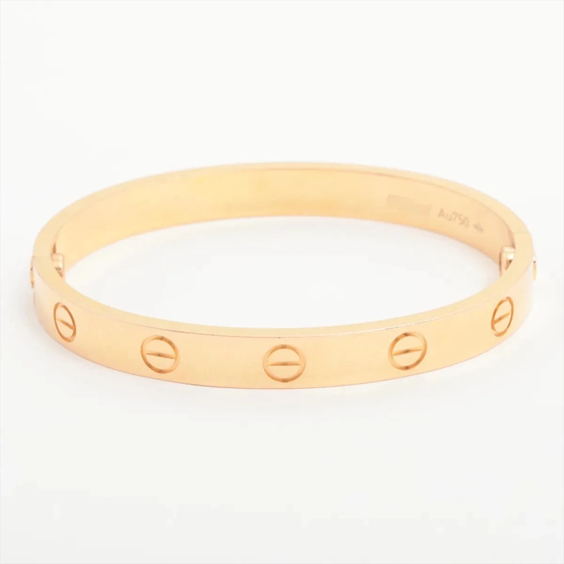 CARTIER LOVE BRACELET 750(PG): Cartier Love Bracelet 750(PG) Brand: Cartier Type/Style: Bracelet Material: 750(PG) Color: PG Size: Bracelet length:14.2cm Accessories: None Accessories Notice: When purchasing pre-owned g