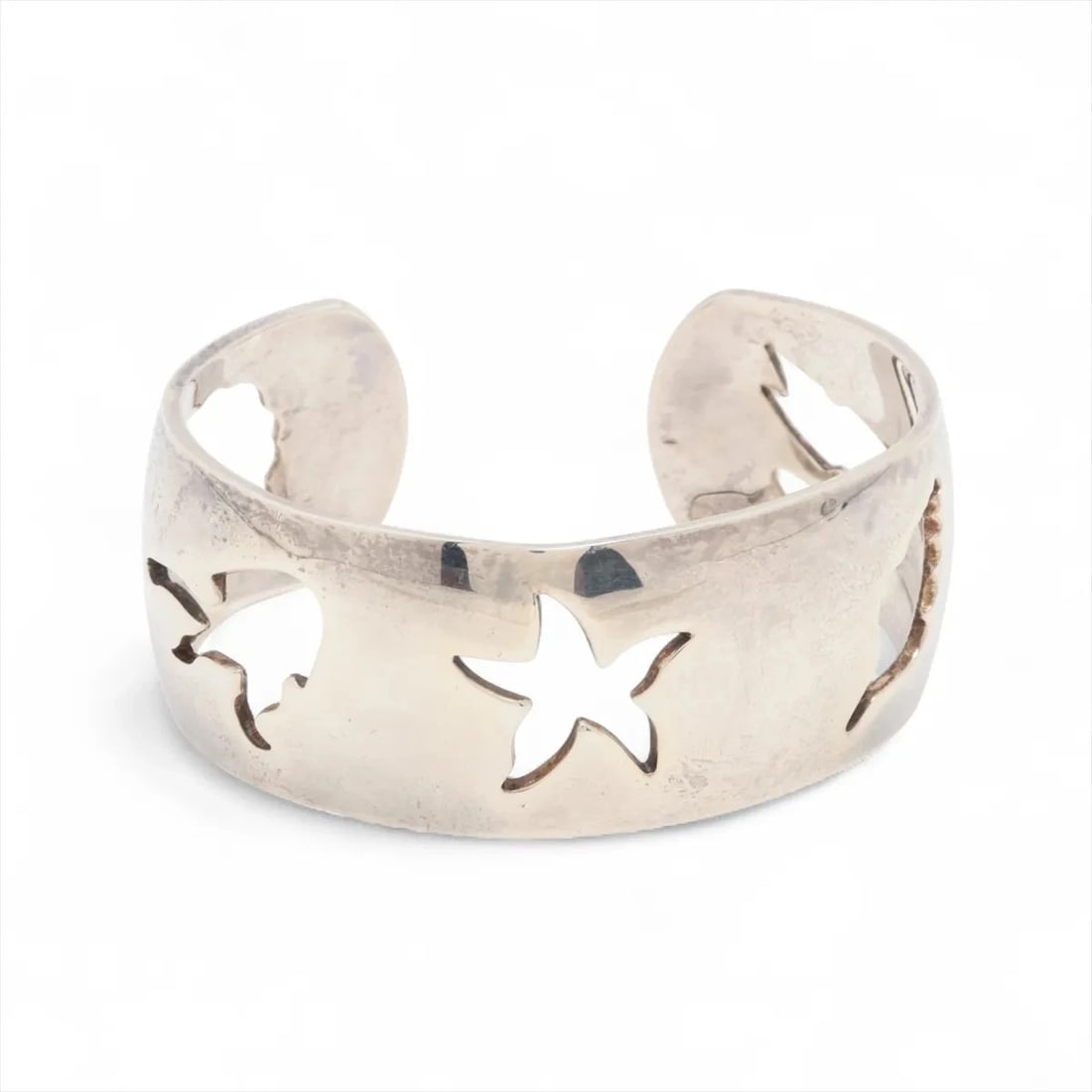 HERMES BANGLE 925 SILVER: Hermes Bangle 925 Silver Brand: Hermes Type/Style: Bracelet Material: 925 Color: Silver Size: Bracelet length:17.5cm Accessories: None Accessories Notice: When purchasing pre-owned goods, please