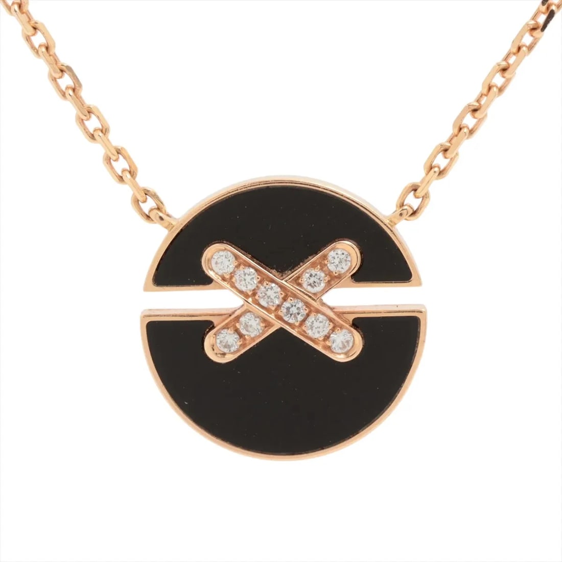 CHAUMET JU DOO LIENS NECKLACE 750(PG): Chaumet Ju Doo Liens Necklace 750(PG) Brand: Chaumet Type/Style: Necklace Material: 750(PG) Color: Pink Gold Size: Chain length:42.3cm Accessories: None Accessories Notice: When purchasing pre-owned