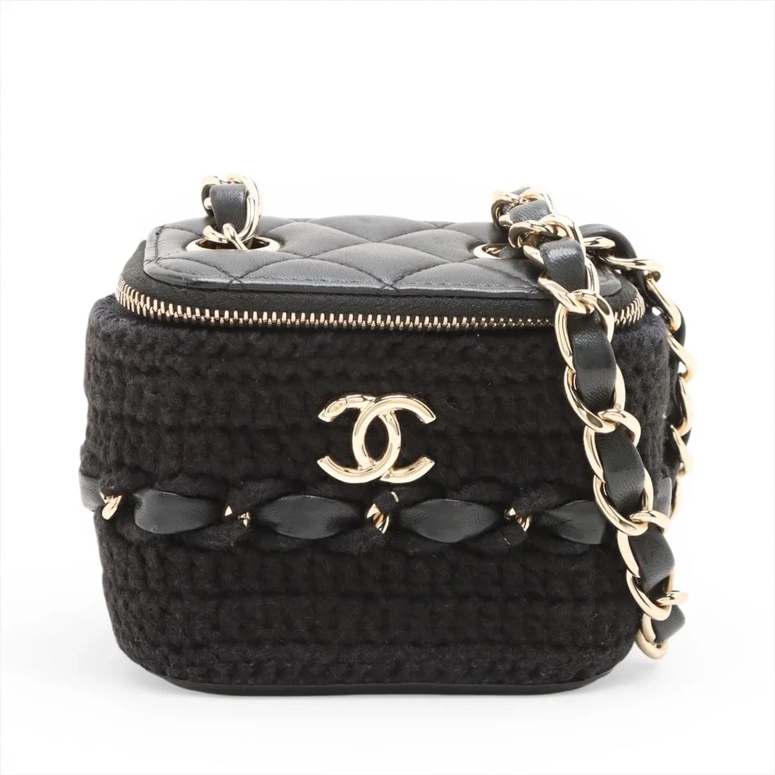 CHANEL MATELASSE CROCHET X LAMBSKIN CHAIN SHOULDER BAG (1 of 4)