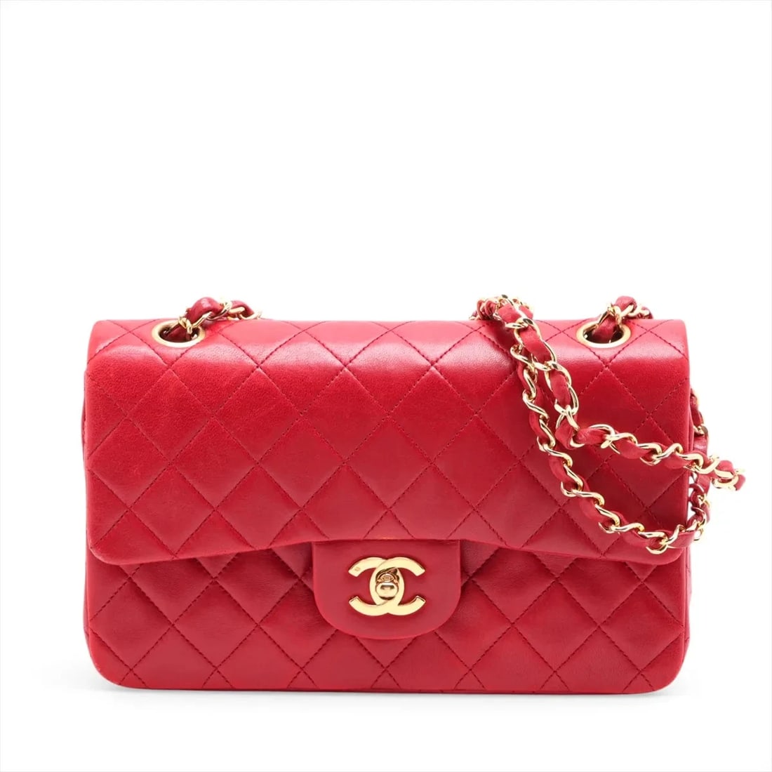 CHANEL MATELASSE 23 SMALL LAMBSKIN DOUBLE CHAIN BAG (1 of 4)
