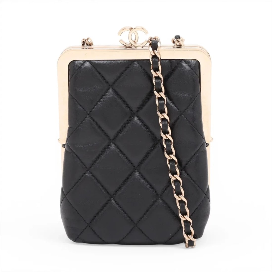 CHANEL MATELASSE LAMBSKIN X PLASTIC CHAIN SHOULDER BAG (1 of 4)
