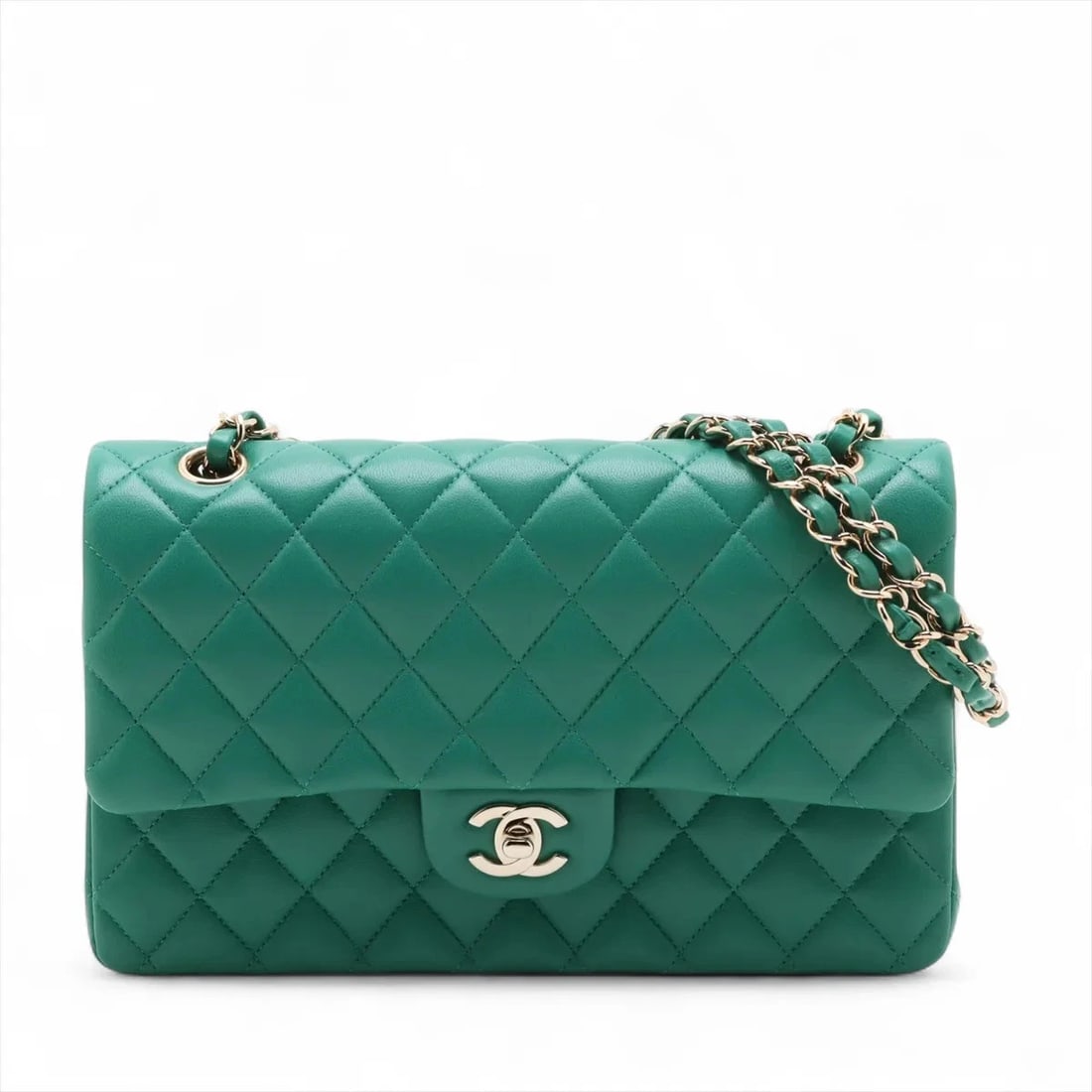 CHANEL MATELASSE 25 LAMBSKIN DOUBLE FLAP DOUBLE CHAIN BAG (1 of 5)