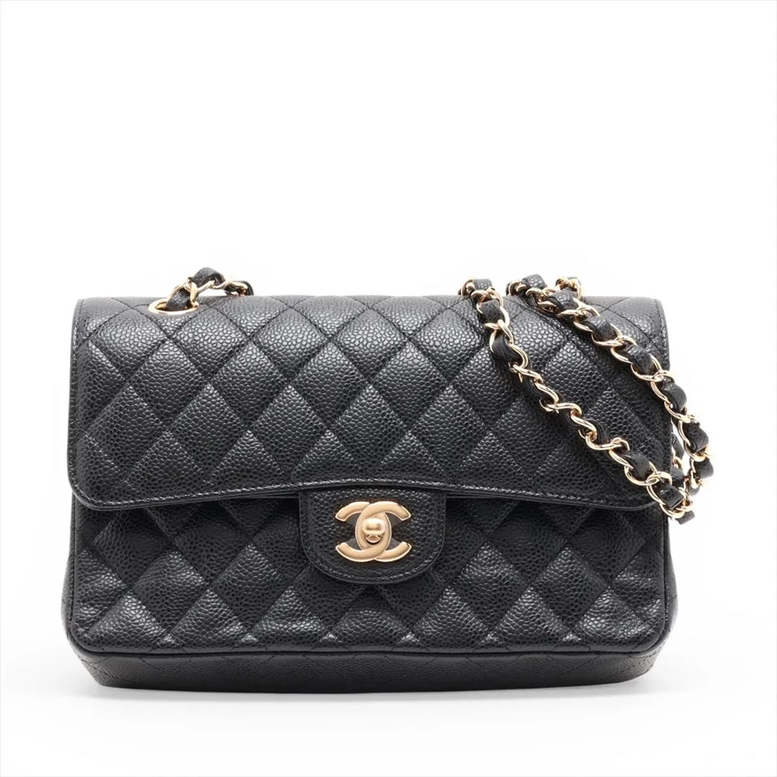 CHANEL MATELASSE 23 SMALL CAVIAR SKIN DOUBLE FLAP DOUBLE CHAIN BAG: Chanel Matelasse 23 Small Caviar Skin Double Flap Double Chain Bag Brand: Chanel Type/Style: Shoulder Bag Material: Caviar Skin Color: Black Size: Height:5.9inchLength:8.9inchDepth:2.4inch Accesso