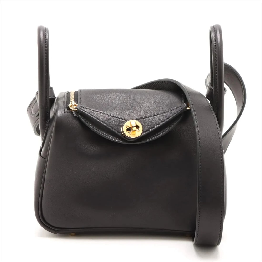 HERMES LINDY MINI 20 VAUD VOLUPTE BLACK GOLD METAL (1 of 4)