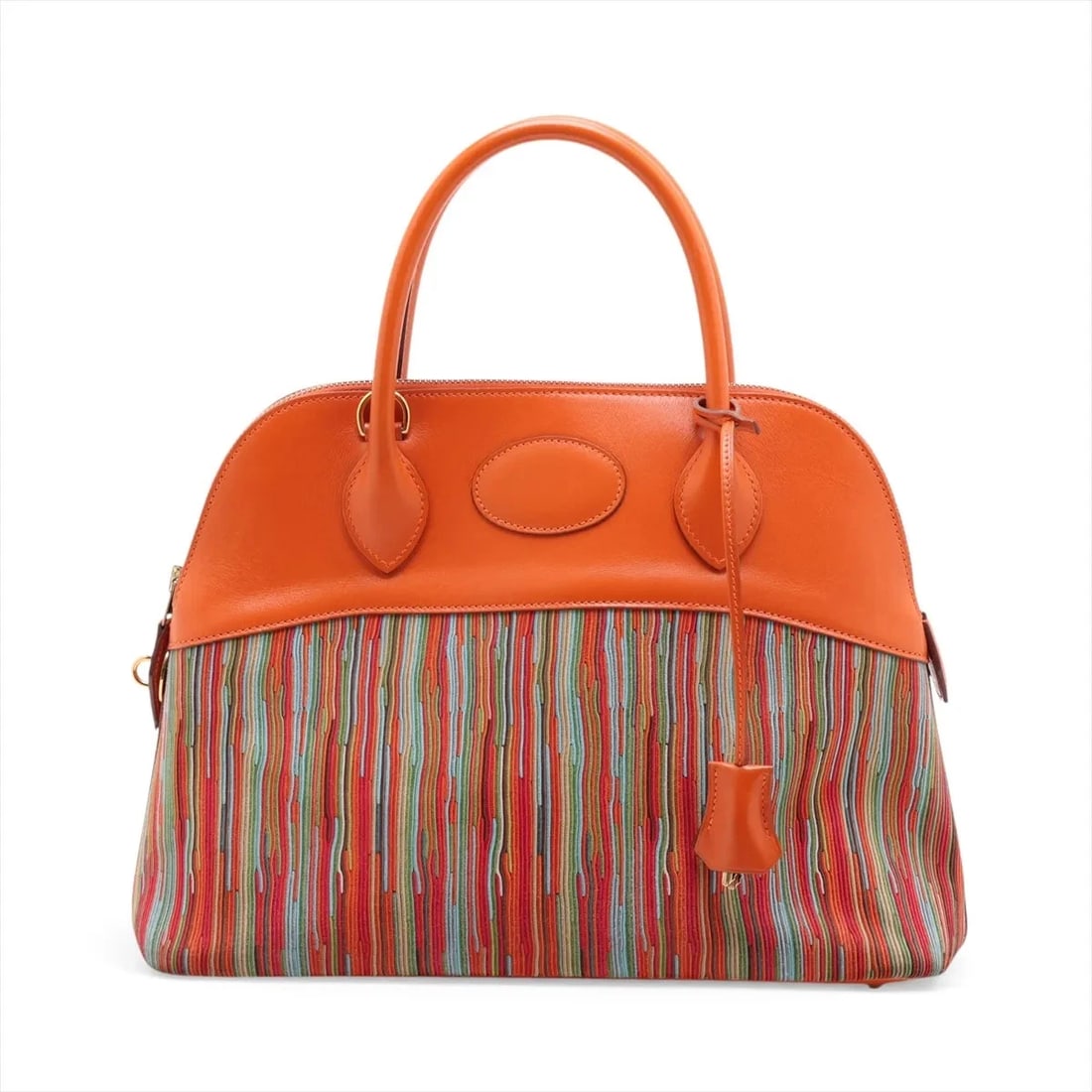 HERMES BOLIDE 31 BOX CALF ORANGE GOLD METAL: Hermes Bolide 31 Box Calf Orange Gold Metal Brand: Hermes Type/Style: Top Handle Bag Material: Vibrato ×Box Calf Color: Orange Size: Height:9.3inchLength:12.4inchDepth:4.7inch Accessories: None