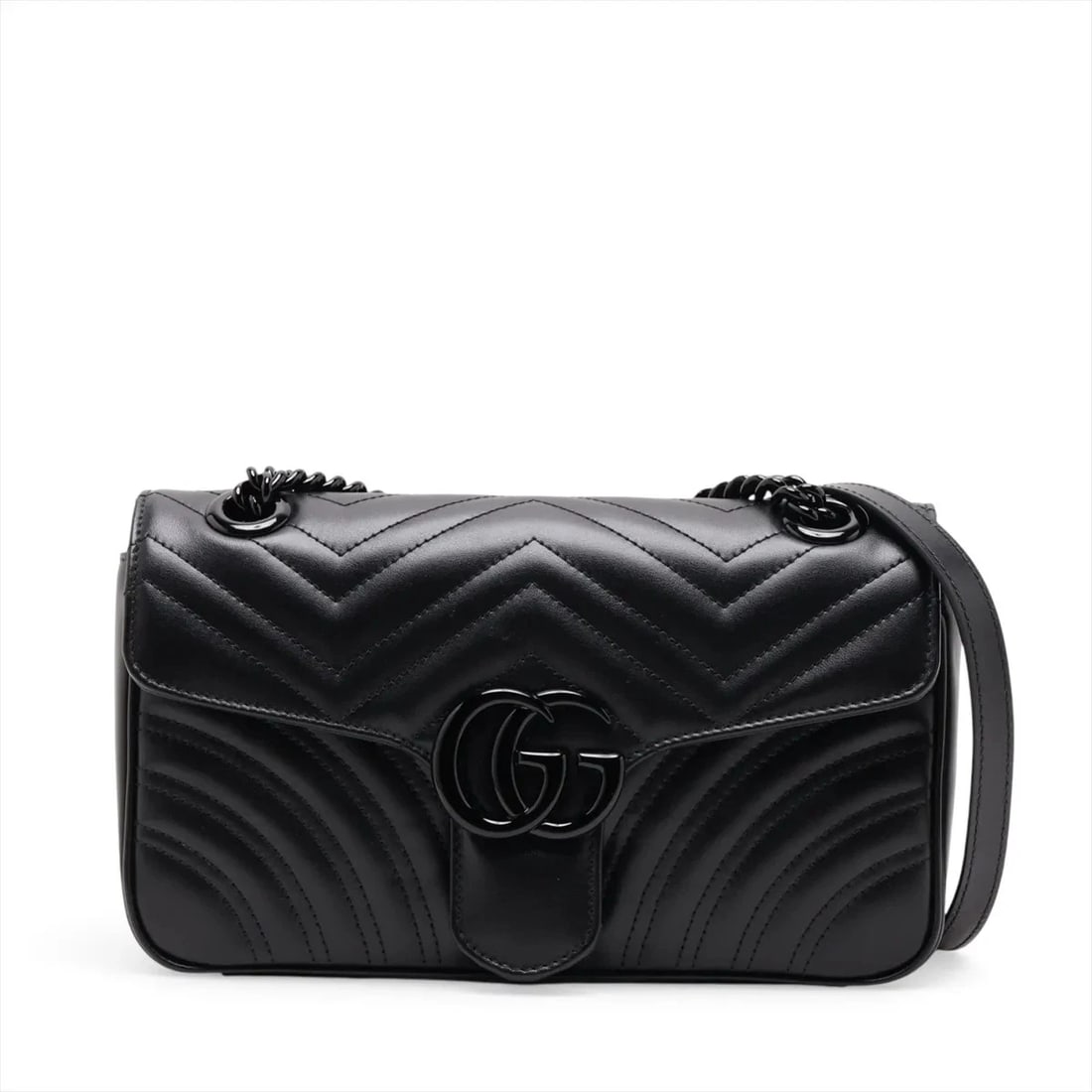 GUCCI GG MARMONT LEATHER CHAIN SHOULDER BAG (1 of 4)