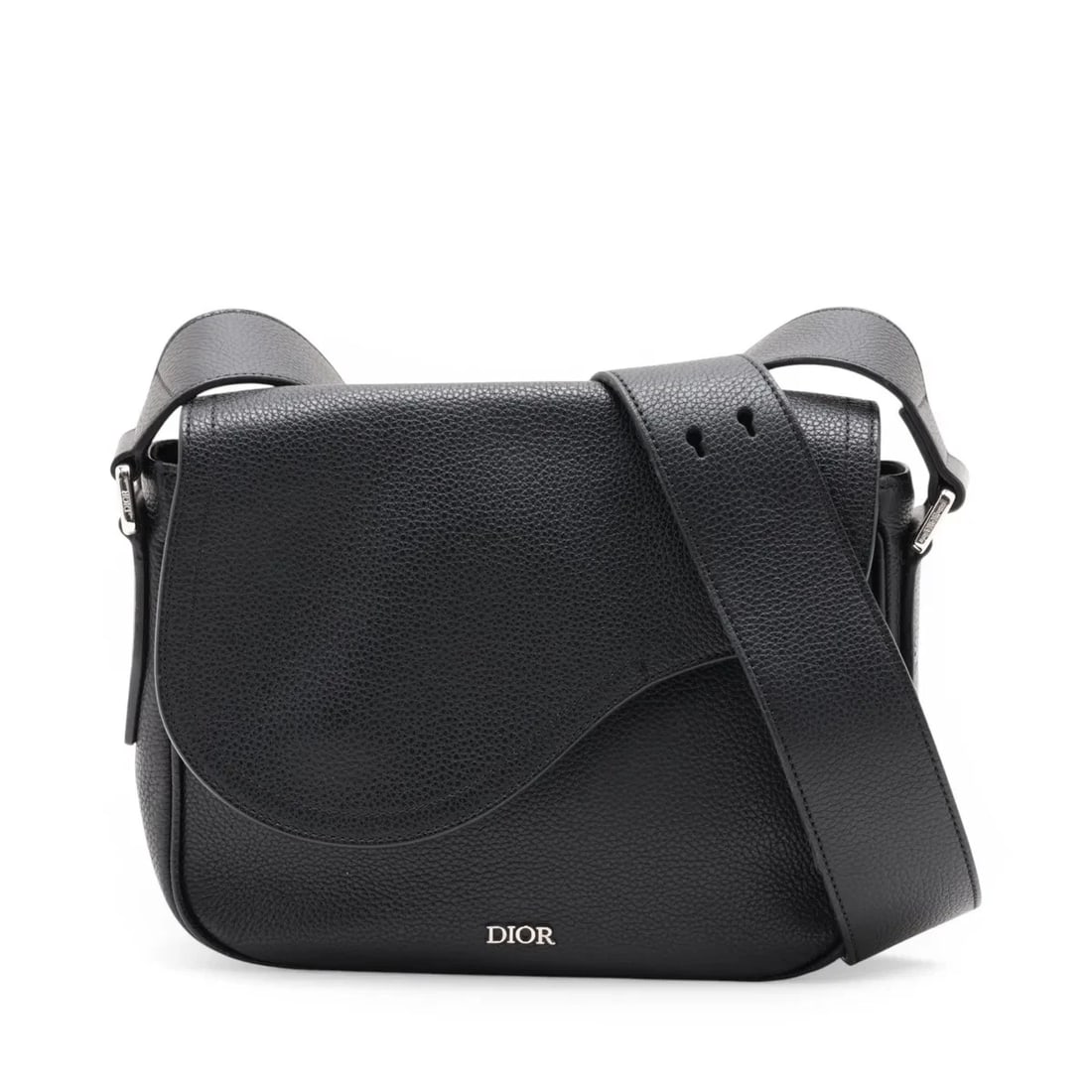 DIOR SADDLE MESSENGER SMALL LEATHER SHOULDER BAG BLACK: Dior Saddle Messenger Small Leather Shoulder bag Black Brand: Dior Type/Style: Shoulder Bag Material: Leather Color: Black Size: Height:7.3inchLength:9.1inchDepth:2.4inch Accessories: None