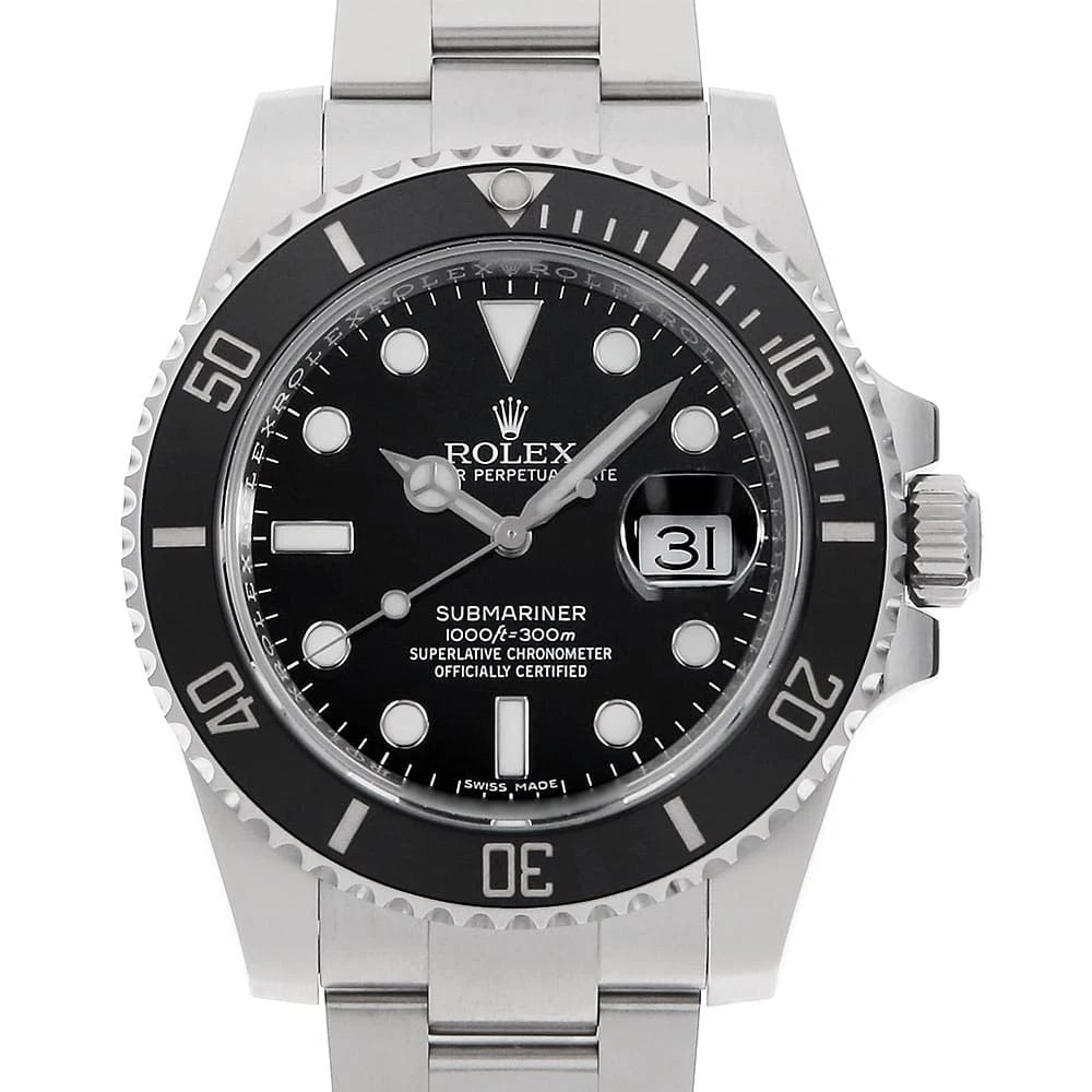ROLEX SUBMARINER DATE BLACK WATCH: ROLEX SUBMARINER Date black Watch Brand: ROLEX Type/Style: Wrist watch Material: Band Material Stainless Steel, Case Material Stainless Steel Color: Dial Color Black Size: Case:WCircumference of