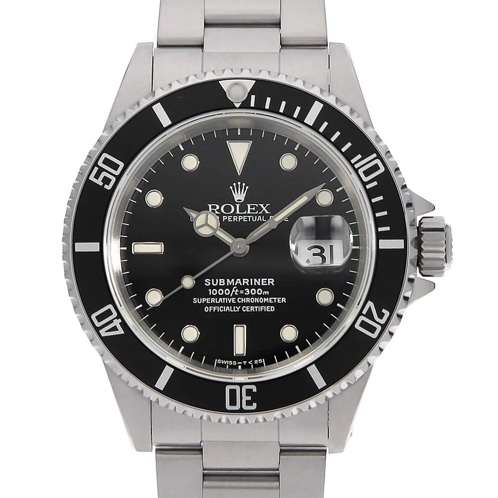 ROLEX SUBMARINER DATE BLACK WATCH: ROLEX SUBMARINER Date black Watch Brand: ROLEX Type/Style: Wrist watch Material: Band Material Stainless Steel, Case Material Stainless Steel Color: Dial Color Black Size: Case:WCircumference of Wrist
