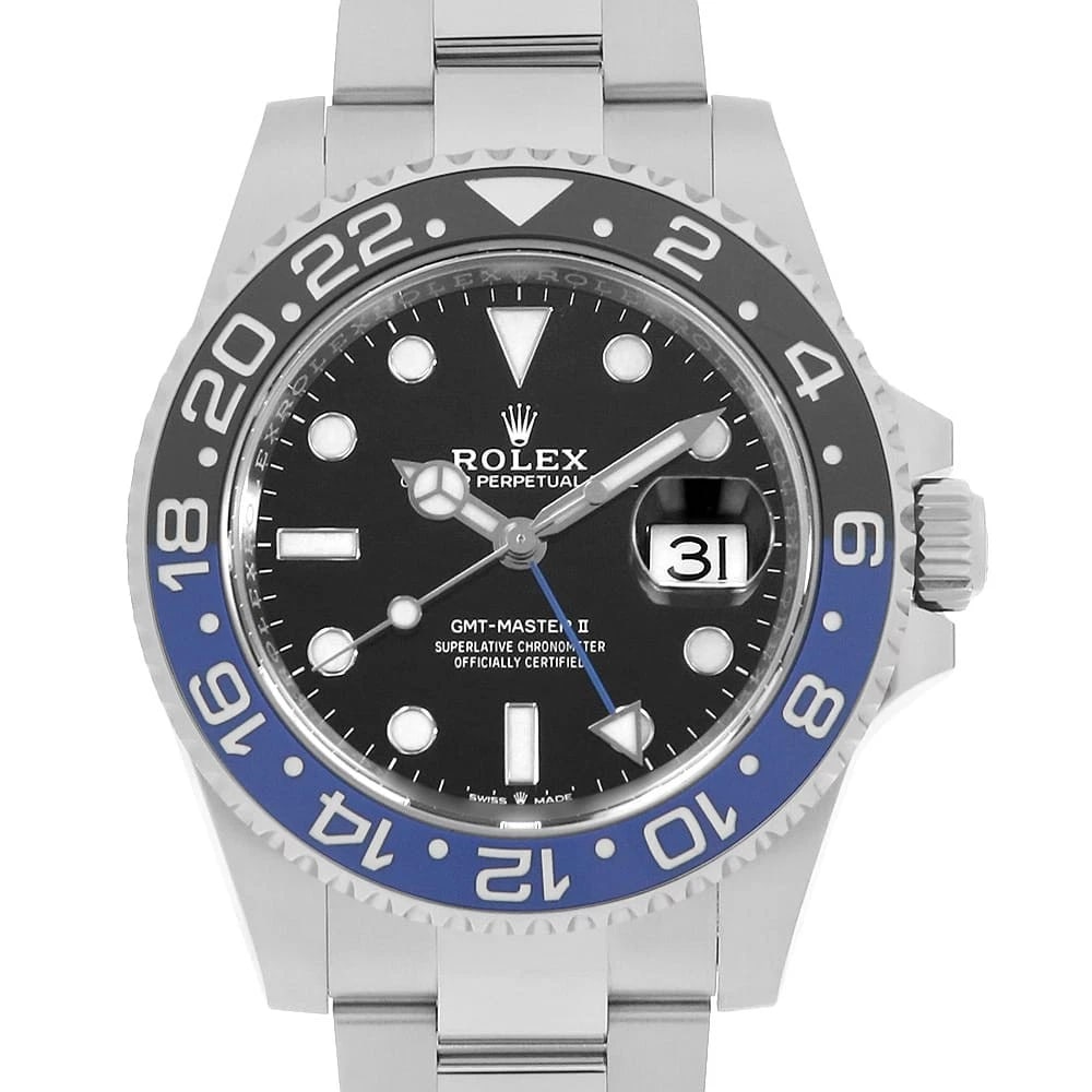 ROLEX GMT MASTER BLACK ROW OYSTER WATCH: ROLEX GMT Master black row oyster Watch Brand: ROLEX Type/Style: Wrist watch Material: Band Material Stainless Steel, Case Material Stainless Steel Color: Dial Color Black Size: Case:WCircumference