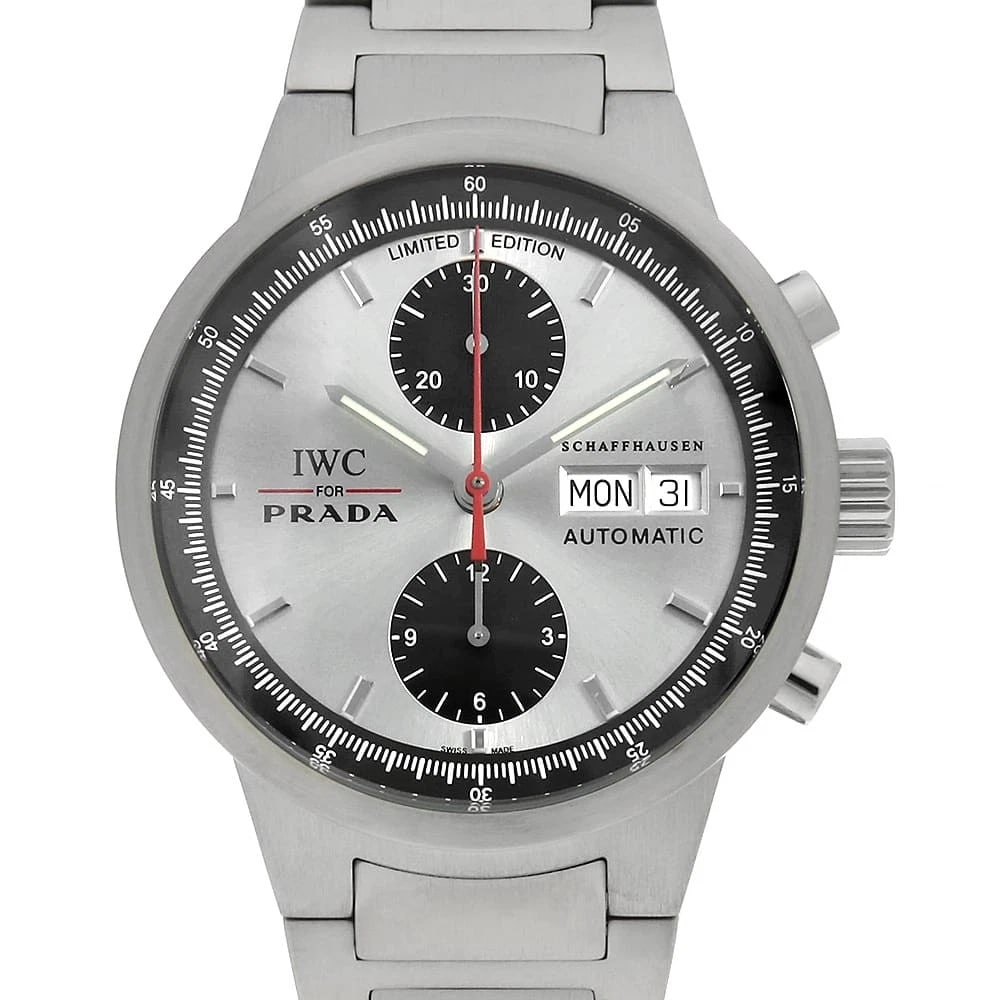 IWC PRADA CHRONOGRAPH STAINLESS STEEL WATCH (1 of 3)