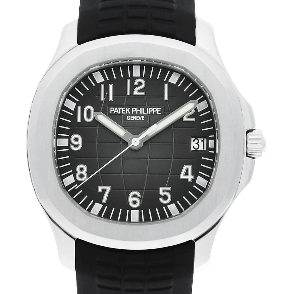 PATEK PHILIPPE AQUANAUT WATCH: PATEK PHILIPPE Aquanaut Watch Brand: PATEK PHILIPPE Type/Style: Wrist watch Material: Band Material rubber, Case Material Stainless Steel Color: Dial Color Black Size: Case:W40.8mm Circumference of Wr