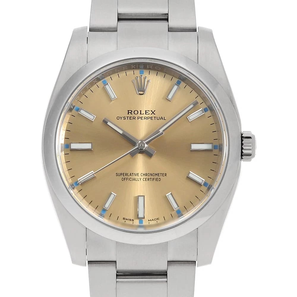 ROLEX OYSTER PERPETUAL WHITE GRAPE WATCH: ROLEX Oyster perpetual White grape Watch Brand: ROLEX Type/Style: Wrist watch Material: Band Material Stainless Steel, Case Material Stainless Steel Color: Dial Color White Grape Size: Case:W34mm