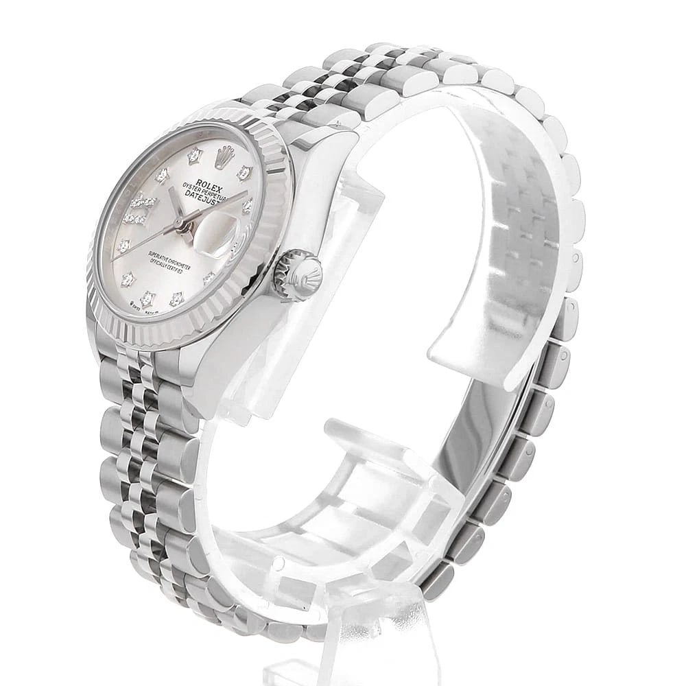 ROLEX DATEJUST DIAMOND SILVER WATCH - 2