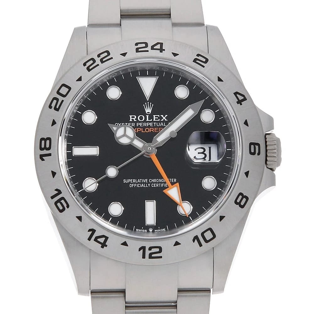 ROLEX EXPLORER BLACK STAINLESS STEEL WATCH: ROLEX Explorer black Stainless Steel WATCH Brand: ROLEX Type/Style: Wrist watch Material: Band Material Stainless Steel, Case Material Stainless Steel Color: Dial Color Black Size: Case:W42mm