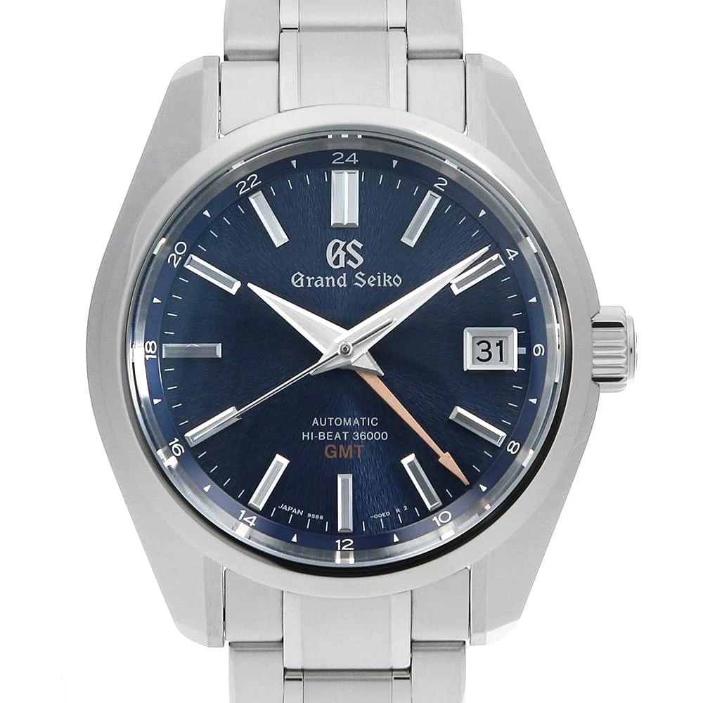 GRAND SEIKO HERITAGE COLLECTION STAINLESS STEEL WATCH: Grand Seiko Heritage Collection Stainless Steel Watch Brand: Grand Seiko Type/Style: Wrist watch Material: Band Material Stainless Steel, Case Material Stainless Steel Color: Dial Color Blue Size: Cas