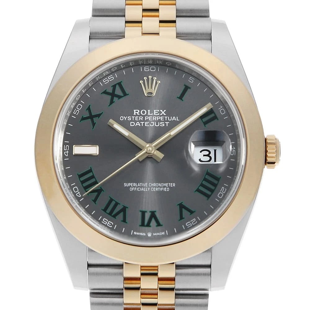 ROLEX DATEJUST SLATE WATCH: ROLEX Datejust slate Watch Brand: ROLEX Type/Style: Wrist watch Material: Band Material Stainless Steel/Yellow Gold, Case Material Stainless Steel/Yellow Gold Color: Dial Color Slate Size: Case:W41mm 