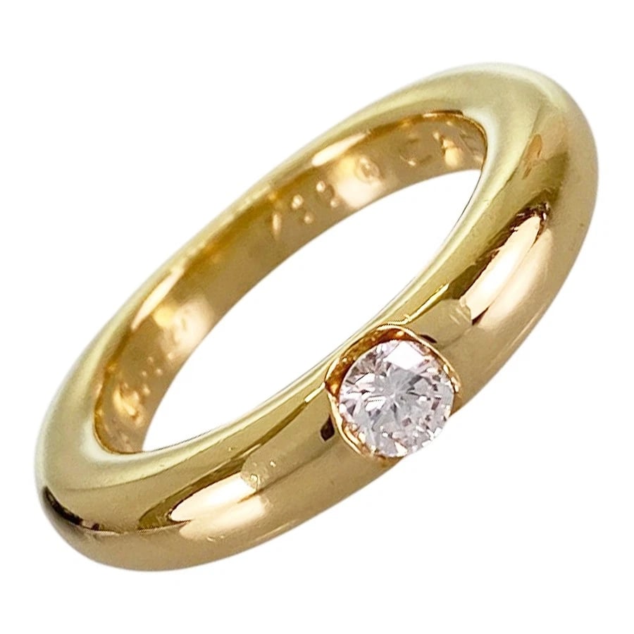 CARTIER ELLIPSE YELLOW GOLD DIAMOND RING: Cartier Ellipse Yellow gold Diamond Ring Brand: Cartier Type/Style: Ring Material: 18K Yellow Gold Color: Gold Size: US 6.5-7 Accessories: None Accessories Notice: When purchasing pre-owne