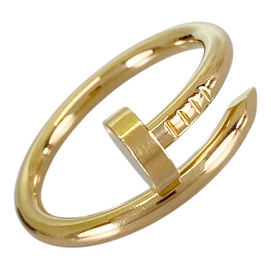 CARTIER JUSTE UN CLOU YELLOW GOLD RING: Cartier Juste un Clou Yellow gold Ring Brand: Cartier Type/Style: Ring Material: 18K Yellow Gold Color: Gold Size: US 10-10.5 Accessories: None Accessories Notice: When purchasing pre-owne