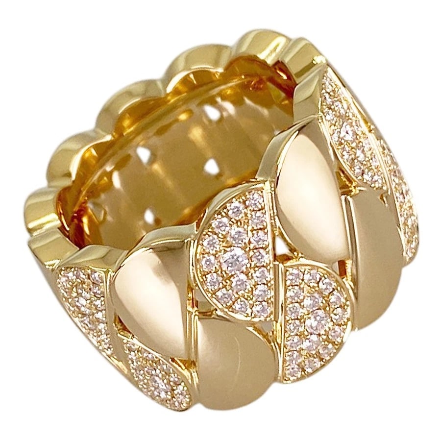 CARTIER LA DONA YELLOW GOLD DIAMOND RING: Cartier La Dona Yellow gold Diamond Ring Brand: Cartier Type/Style: Ring Material: 18K Yellow Gold Color: Gold Size: US 7 Accessories: None Accessories Notice: When purchasing pre-owned go
