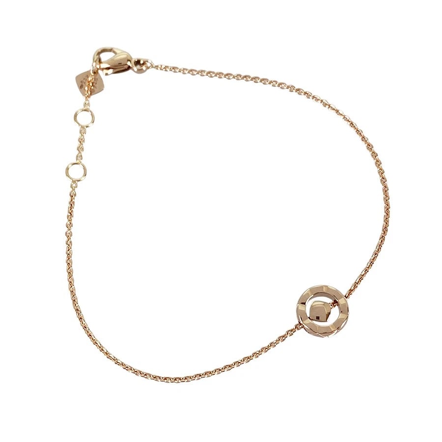 CHANEL COCO CRUSH BROWN GOLD RUBY BRACELET - 2