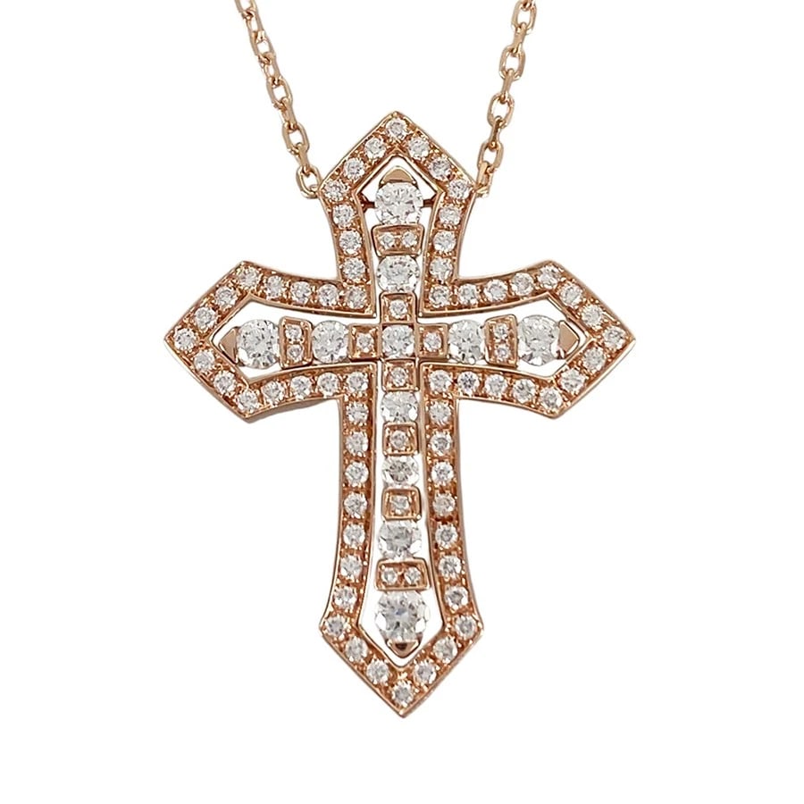 DAMIANI BELLE CROWN ROSE GOLD DIAMOND NECKLACE: Damiani Belle Crown Rose gold Diamond Necklace Brand: Damiani Type/Style: Necklace Material: 18K Rose Gold Color: RG Size: Top size:32.0mmx24.8mm Necklace:49cm Accessories: None Accessories Notice: