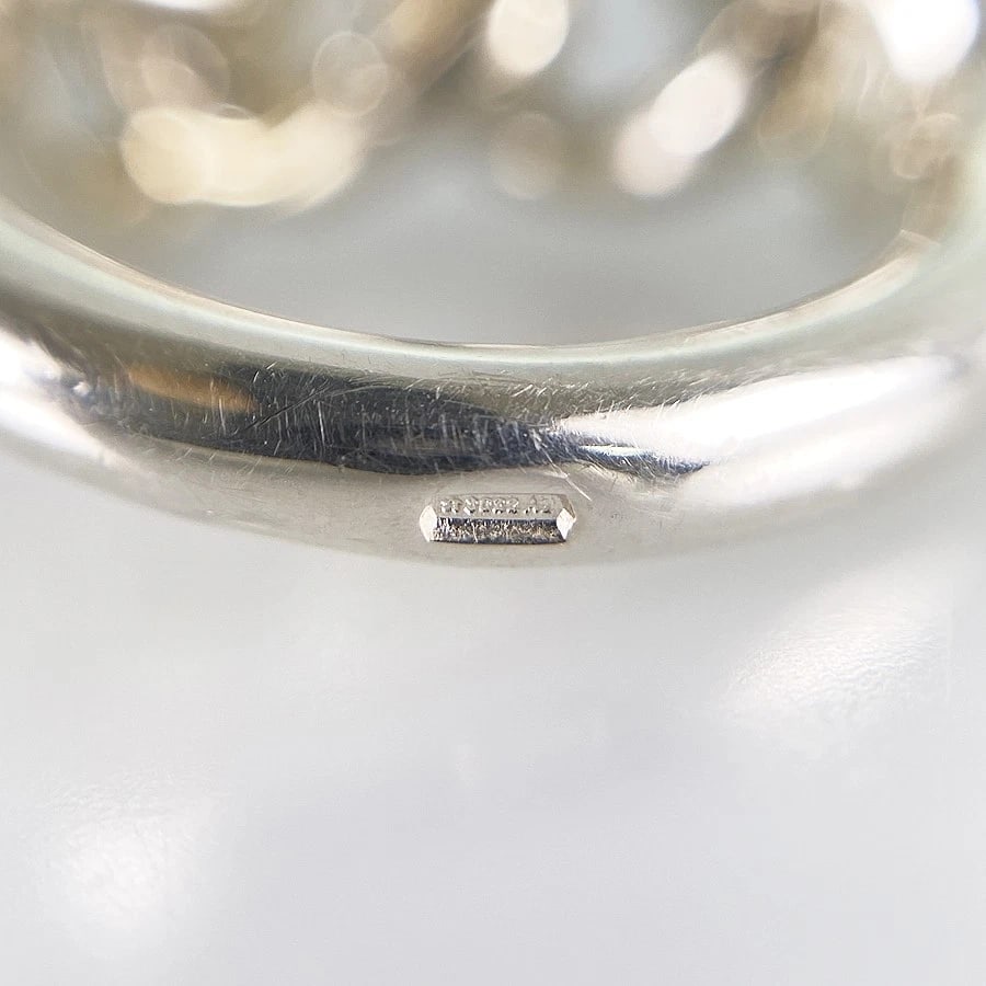 HERMES CROISETTE SILVER RING - 5