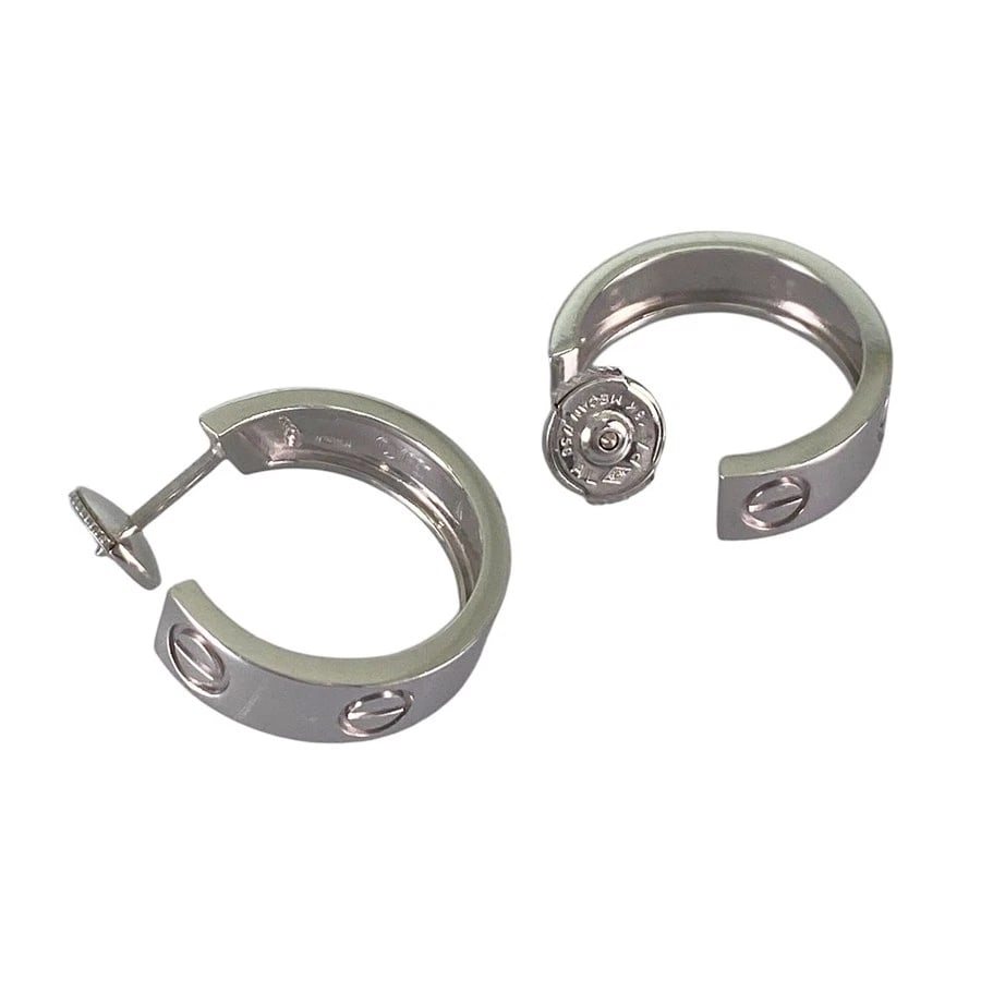 CARTIER LOVE WHITE GOLD EARRING (1 of 2)