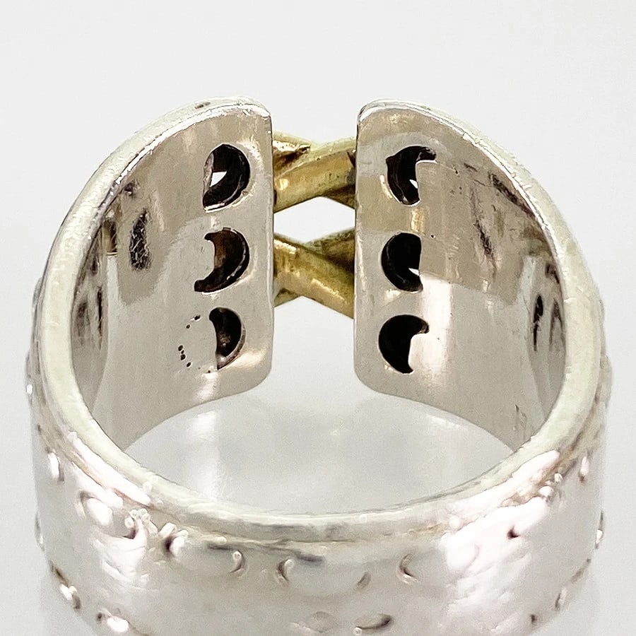 HERMES MEXICO SILVER RING - 4