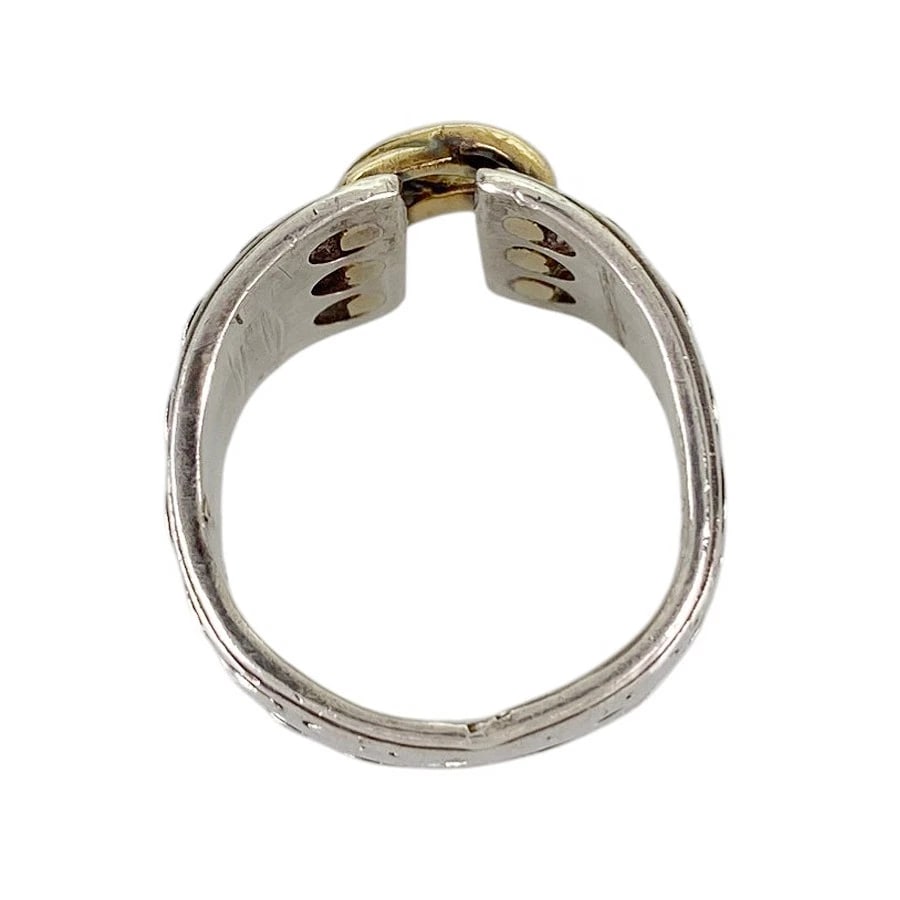 HERMES MEXICO DOUBLE SILVER RING - 2