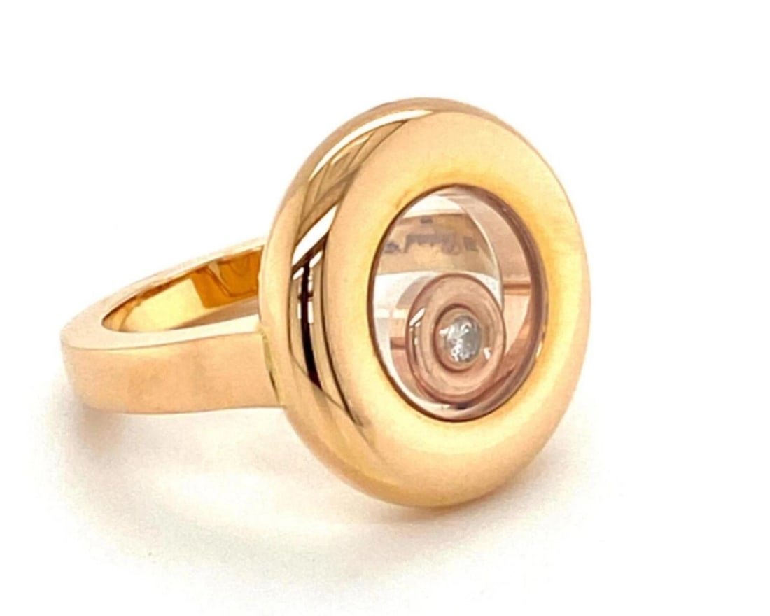 CHOPARD HAPPY DIAMONDS ROUND FLOATING DIAMOND RING - 3