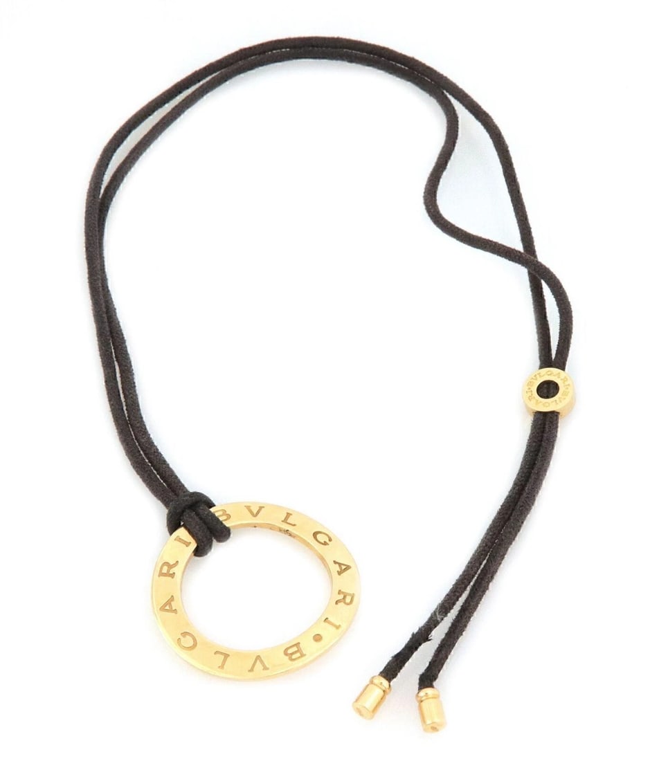 BVLGARI 18K YELLOW GOLD PENDANT NECKLACE: Bvlgari 18k Yellow Gold Pendant Necklace Brand: Bvlgari Type/Style: Necklace Material: 18k yellow gold Color: Gold Size: Necklace Length: Approximately 18inch?24inch adjustable Pendant Measurements: