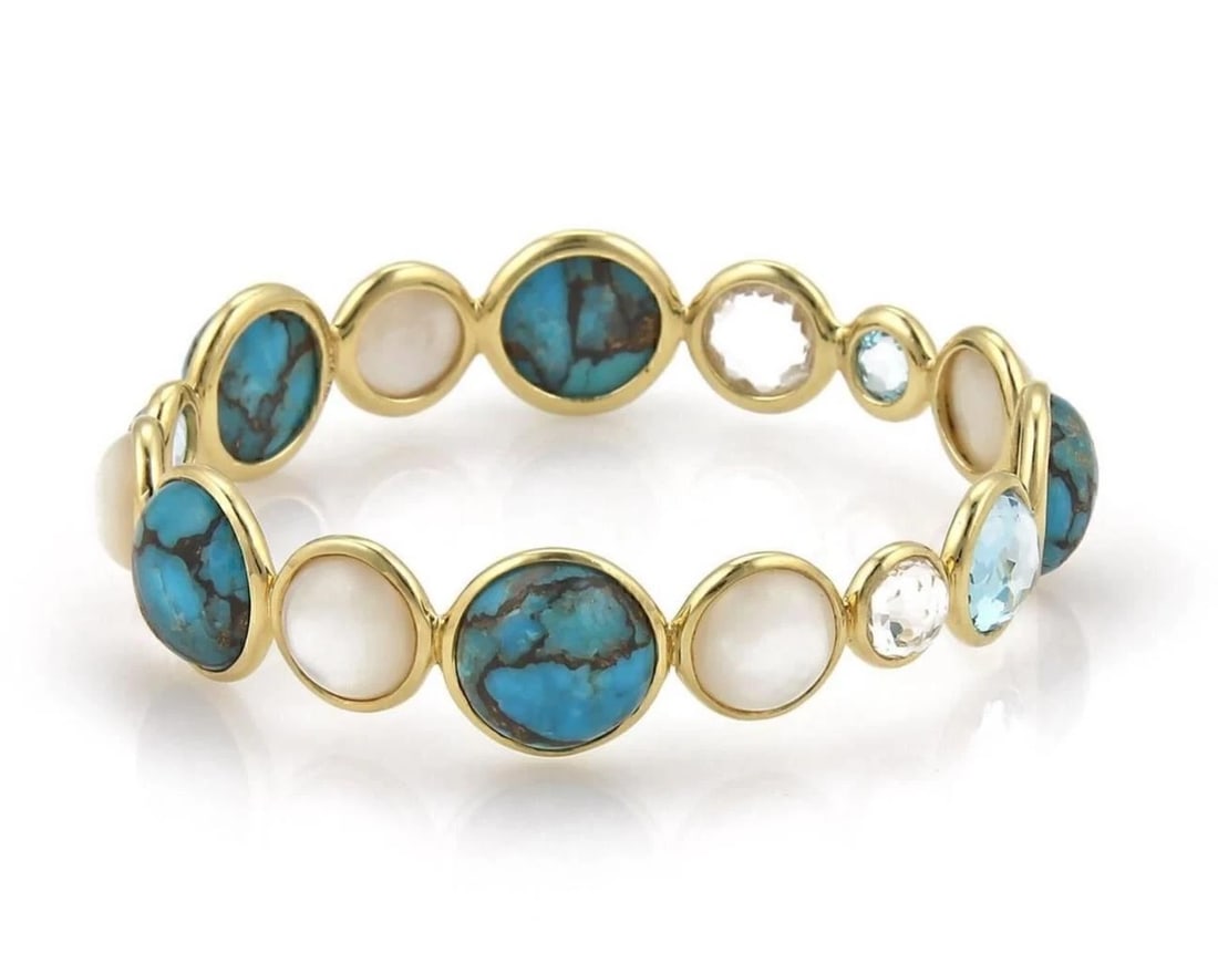 IPPOLITA ROCK CANDY18K YELLOW GOLD BANGLE BRACELET (1 of 3)