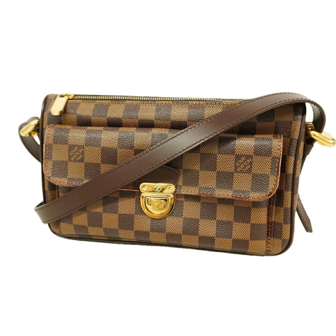 LOUIS VUITTON DAMIER RAVELLO GM SHOULDER BAG: Louis Vuitton Damier Ravello GM Shoulder Bag Brand: Louis Vuitton Type/Style: Shoulder bag Material: none Color: Ebene Size: (HxWxD) 16cm x 26cm x 8cm / 6.29inch x 10.23inch x 3.14inch Accessories: