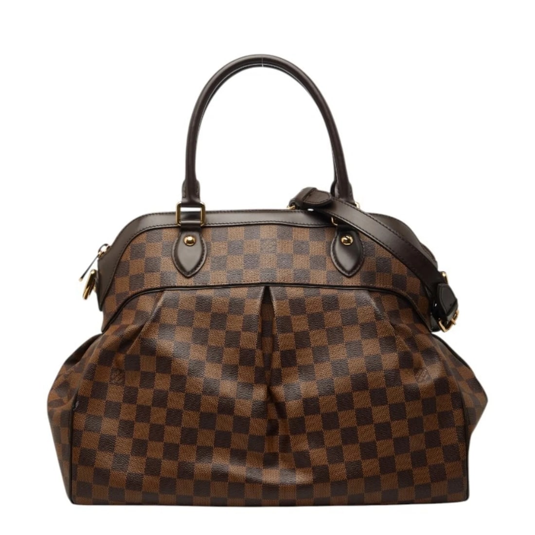 LOUIS VUITTON DAMIER TREVI GM HANDBAG SHOULDER BAG: Louis Vuitton Damier Trevi GM Handbag Shoulder Bag Brand: Louis Vuitton Type/Style: Handbag, Shoulder bag Material: PVC , Leather Color: Brown Size: (HxWxD) 30cm x 39cm x 16cm / 11.81inch x 15.35inch 