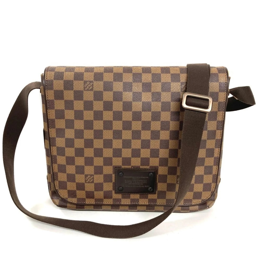 LOUIS VUITTON BROOKLYN MM SHOULDER BAG: Louis Vuitton Brooklyn MM Shoulder Bag Brand: Louis Vuitton Type/Style: Shoulder bag Material: Damier Canvas Color: Damier Canvas, Ebene Size: (HxWxD) 27cm x 33cm x 8cm / 10.62inch x 12.99inch x 3.14i