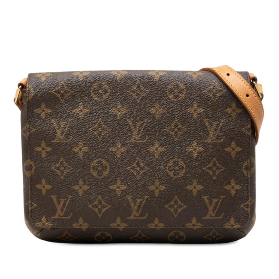LOUIS VUITTON MONOGRAM MUSETTE TANGO SHORT SHOULDER BAG: Louis Vuitton Monogram Musette Tango Short Shoulder Bag Brand: Louis Vuitton Type/Style: Shoulder bag Material: PVC , Leather Color: Brown Size: (HxWxD) 21cm x 26cm x 1.5cm / 8.26inch x 10.23inch x