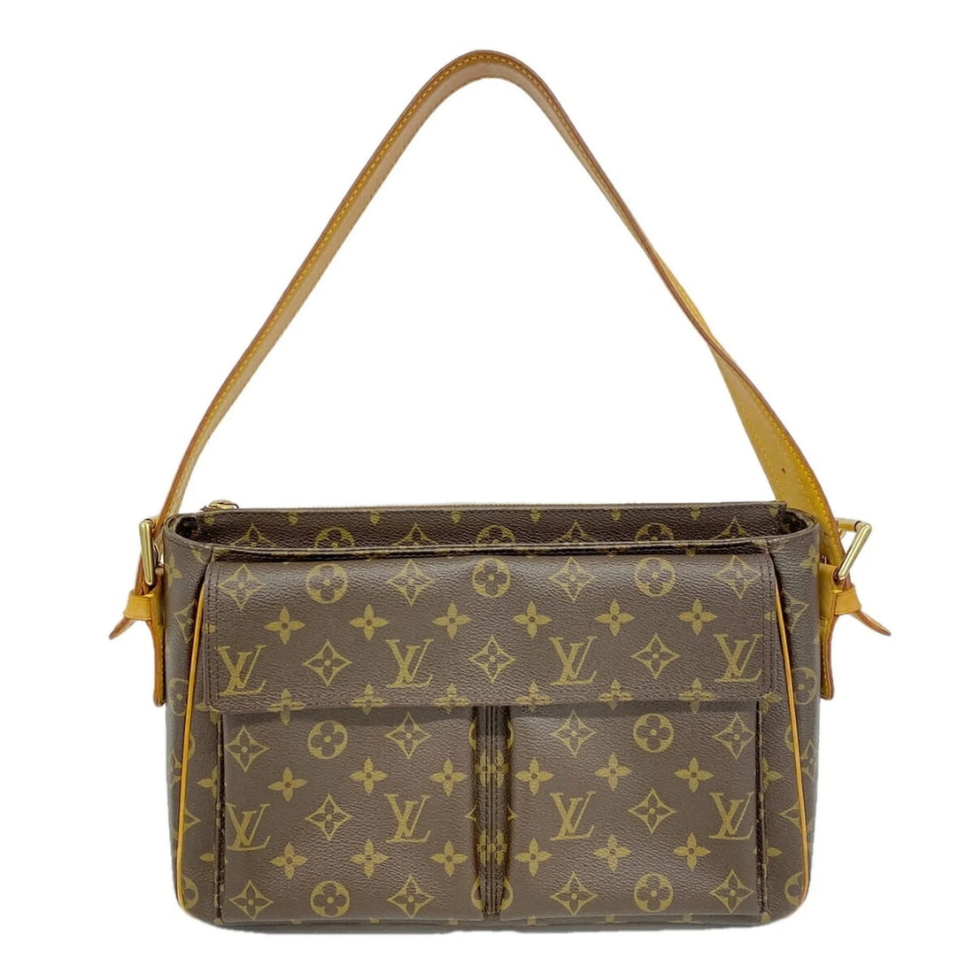 LOUIS VUITTON MONOGRAM VIVACITE GM SHOULDER BAG: Louis Vuitton Monogram Vivacite GM Shoulder Bag Brand: Louis Vuitton Type/Style: Shoulder bag Material: none Color: Brown Size: (HxWxD) 22cm x 30cm x 10cm / 8.66inch x 11.81inch x 3.93inch