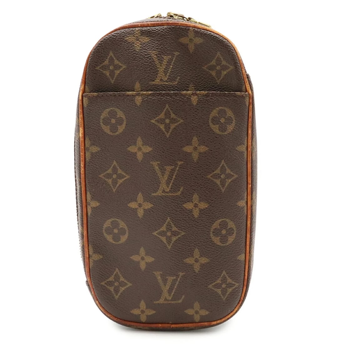LOUIS VUITTON MONOGRAM POCHETTE: Louis Vuitton Monogram Pochette Brand: Louis Vuitton Type/Style: Pochette, Shoulder bag, Sling bag Material: Monogram , Canvas Color: Brown Size: (HxWxD) 22.5cm x 12cm x 4.5cm / 8.85inch x 4.72inch x 