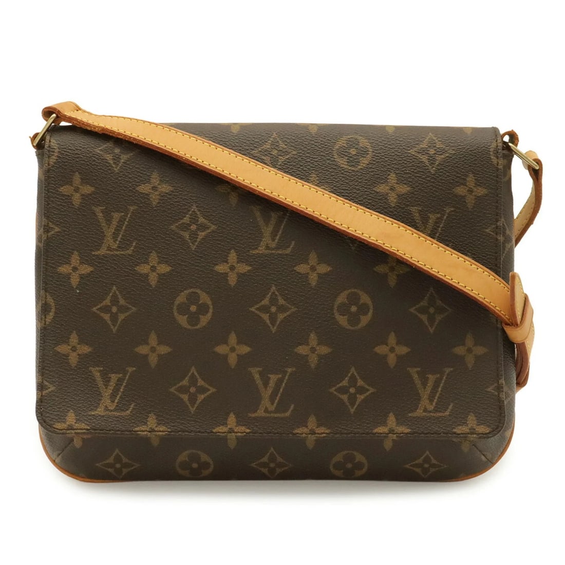 LOUIS VUITTON MONOGRAM MUSETTE: Louis Vuitton Monogram Musette Brand: Louis Vuitton Type/Style: Shoulder bag Material: Monogram , Canvas , PVC , Coated canvas Color: Brown Size: (HxWxD) 20cm x 26cm x 7cm / 7.87inch x 10.23inch x 2.7